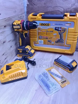 Ingco Impact Drill Cordless 20 v 2 Batteries and Charger