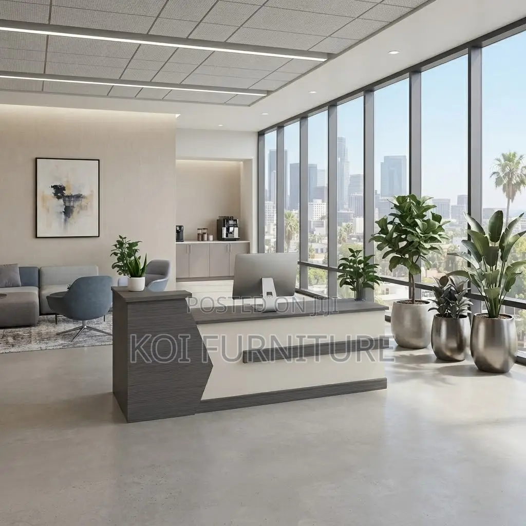 Reception Desk; 1800MM Brown Front Office Drawer Reception Desk