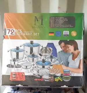 72pcs Marwa Stainless Induction Enabled Cookware
