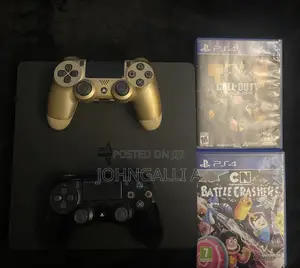1TB PS4 Slim + 2 Controllers + 2 Games
