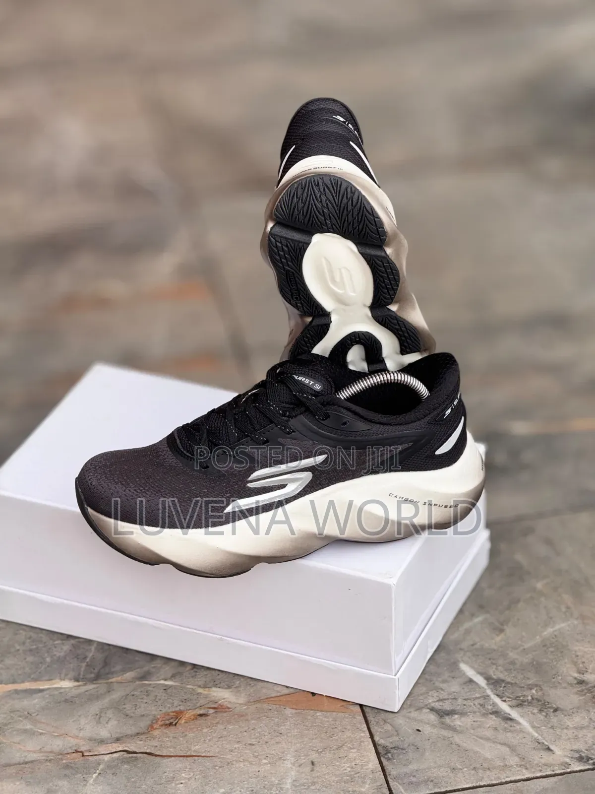 Black White Skechers