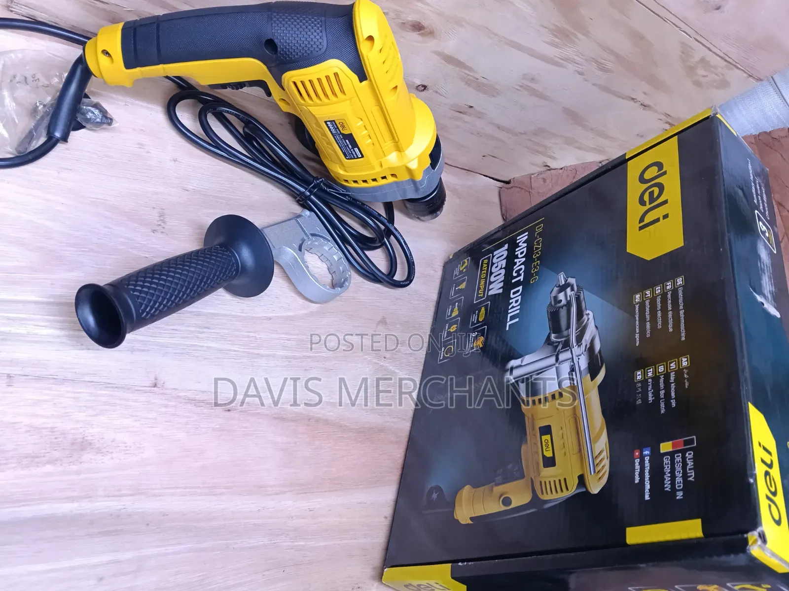 Impact Drill 13 Mm Keyed Chuck 1050 Watts Deli Germany
