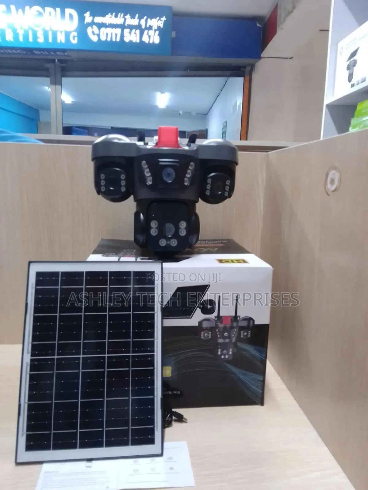 Smart V380 Triple Lens Surveillance Camera With Siren