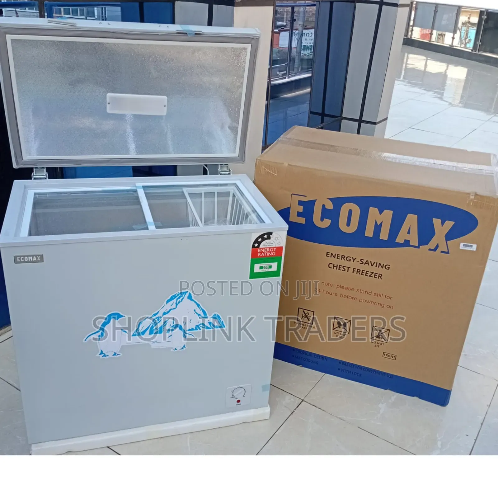 Ecomax 169L Chest Deep Freezer Energy Saving With Free Freezer Guard