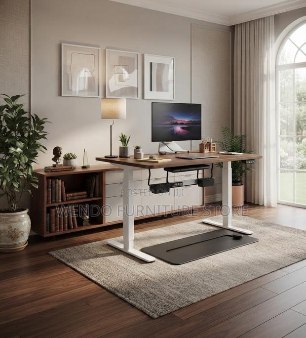 Office Deskls; 120CM Electric Monitored Electric Adjustable Desk
