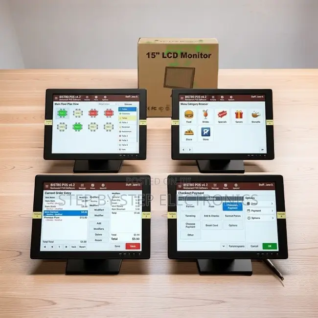 Value Prices 14 Inch, 15 Inch, 17 Inch Touch Screen POS Monitors