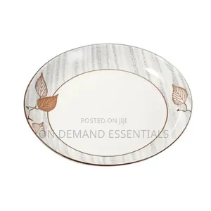 I White Floral Pattern Ceramic Round Serving Bowl Serveware