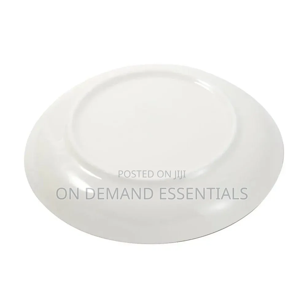 I White Floral Pattern Ceramic Round Serving Bowl Serveware