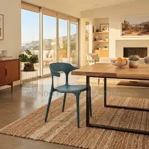 Dining Chairs; Plastic Ergonomic Stackable Home Chairs
