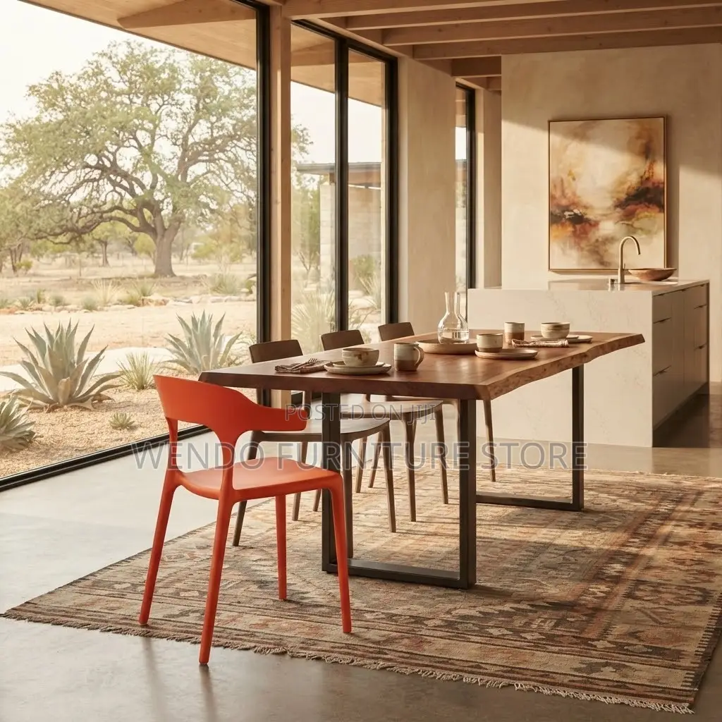 Dining Chairs; Plastic Ergonomic Stackable Home Chairs