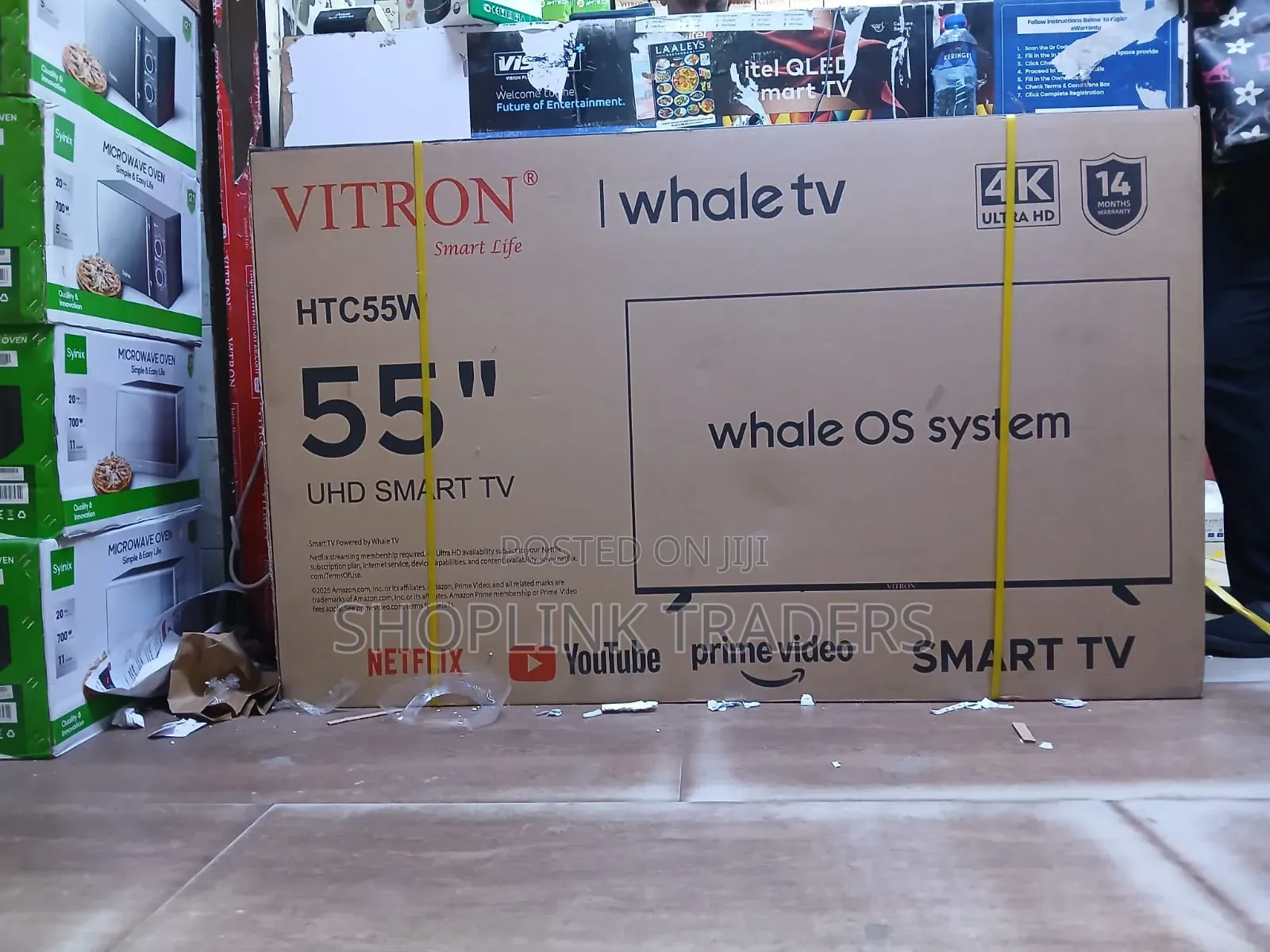 Vitron 55-Inch Smart TV 4k Uhd TV Htc55w Whale Os System Hdr10 Led TV