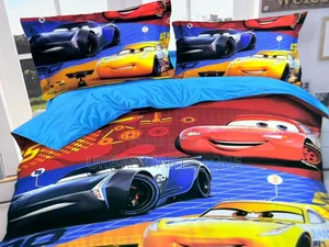 Kids Cartoon Duvet 4×6 With Bedsheet & 2 Pillowcases
