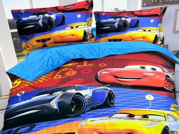 Kids Cartoon Duvet 4×6 With Bedsheet & 2 Pillowcases