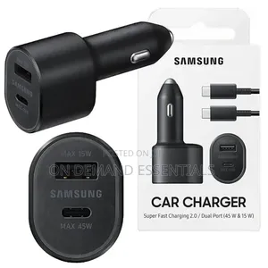 *Samsung Super Fast Dual Car Charger Adapter(45W+15W) Two Port