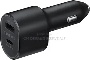 *Samsung Super Fast Dual Car Charger Adapter(45W+15W) Two Port