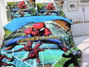 Kids 4×6 Cartoon Duvet With Matching Bedsheet, Pillow Cases - Gift