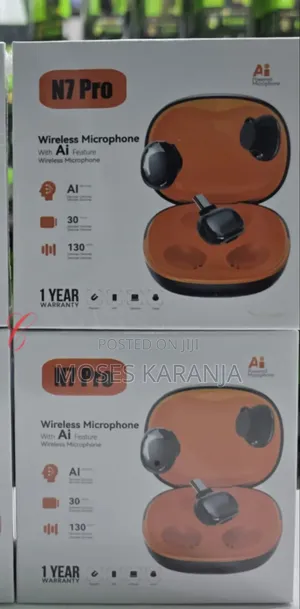 N7 Pro AI Wireless Lavalier Microphone