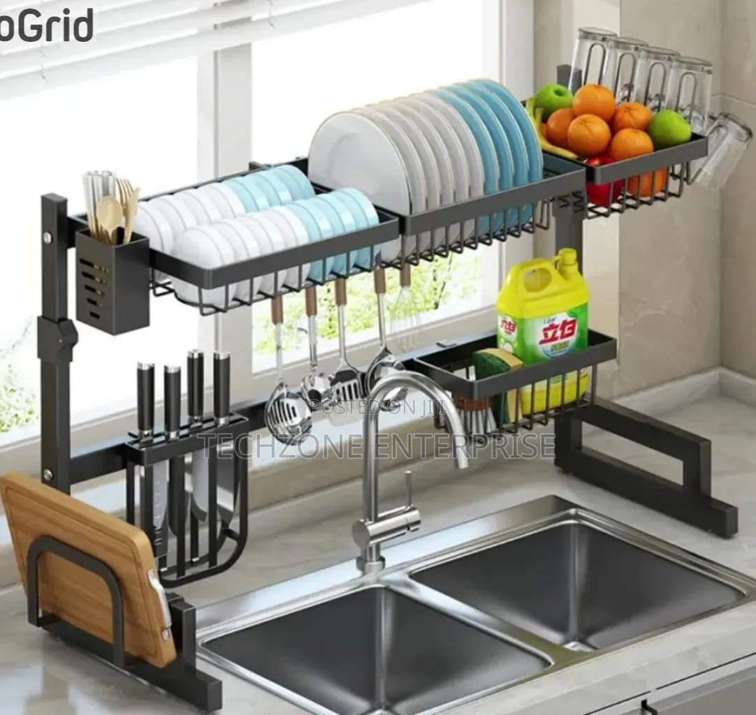Black Heavy Duty Over the Sink Single Layer ,,