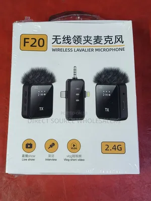 F-20 Wireless Lavalier Microphone for Phone & Camera