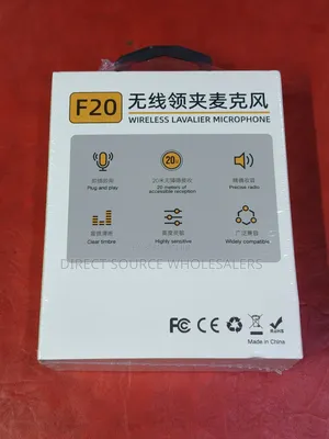 F-20 Wireless Lavalier Microphone for Phone & Camera