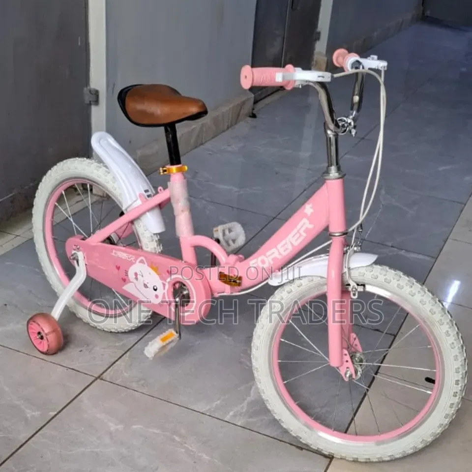 Foldable Girls Bike Size 18 Colour Pink