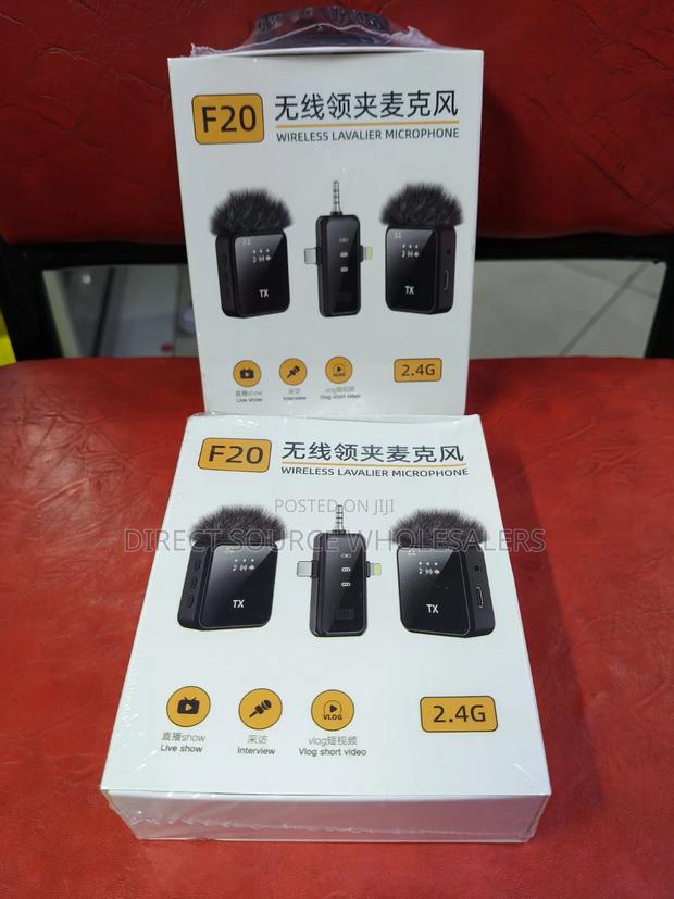 F-20 Wireless Clip Microphone for Video Recording