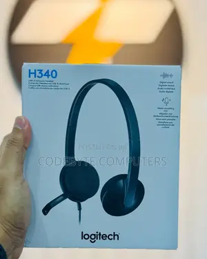 Logitech H340 USB Computer Headset Noise Cancelling Mic