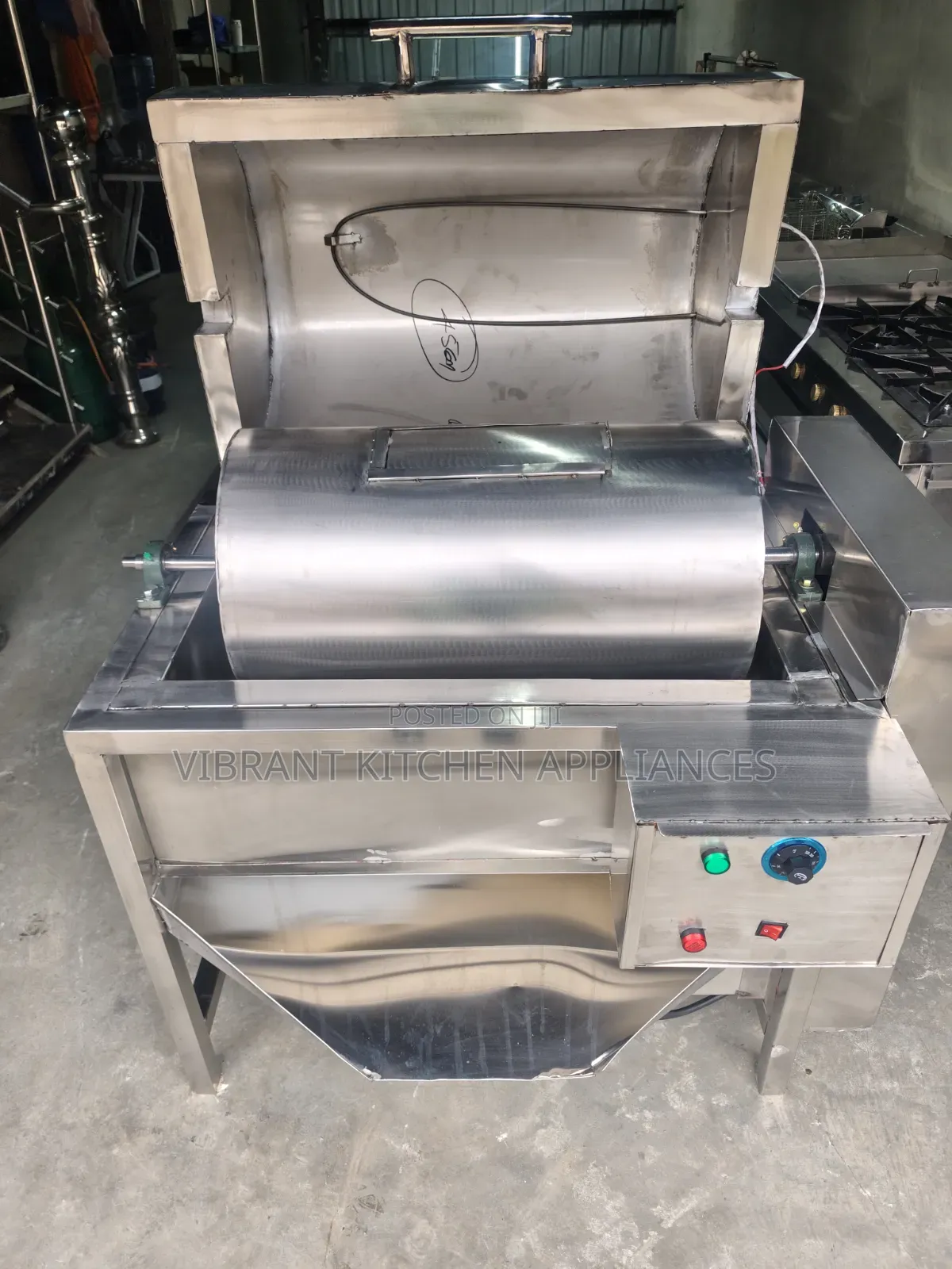 50KG Electric Stainless Steel Peanut Roaster