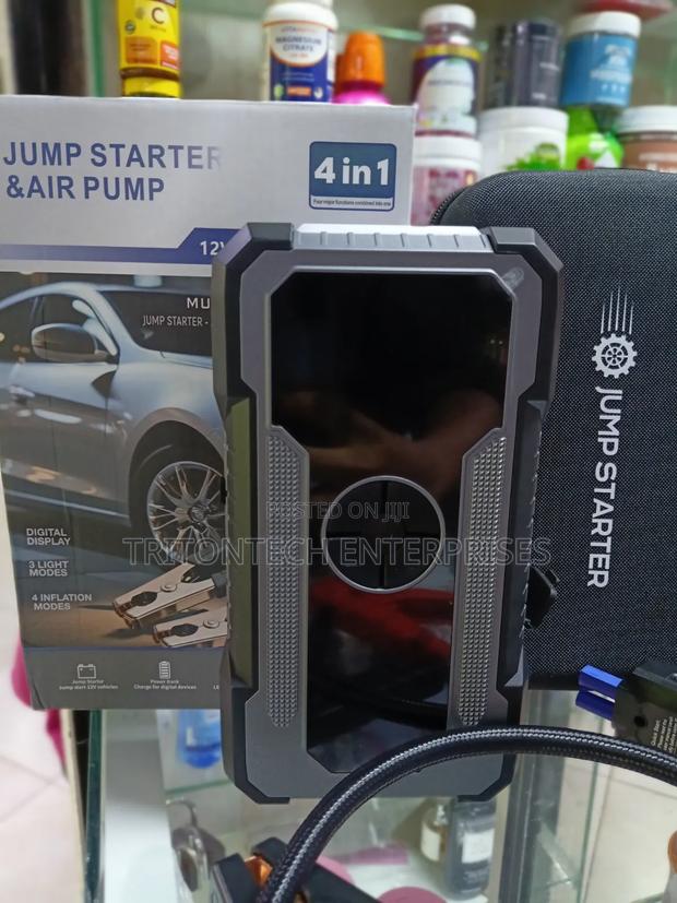 Digital Tire Inflator / Air Compressor and Car Jump Starter