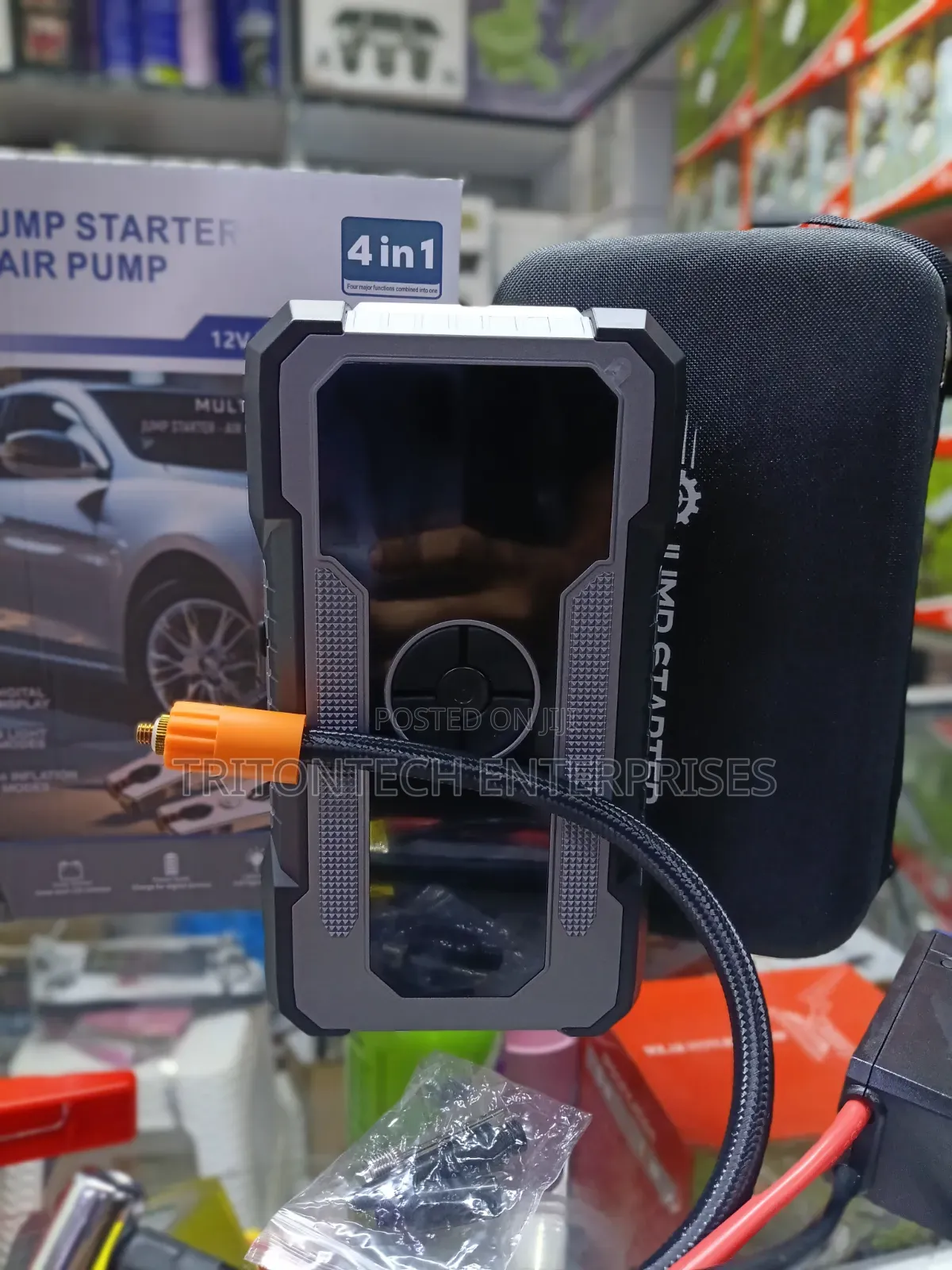 Digital Tire Inflator / Air Compressor and Car Jump Starter