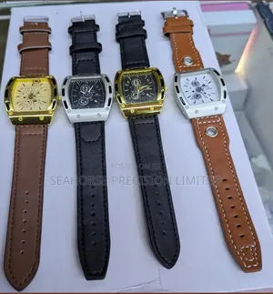 Men's Stylish Leather Strap Watches