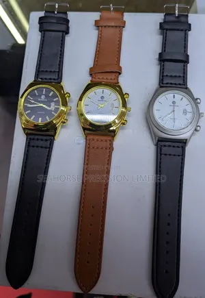 Men's Stylish Leather Strap Watches
