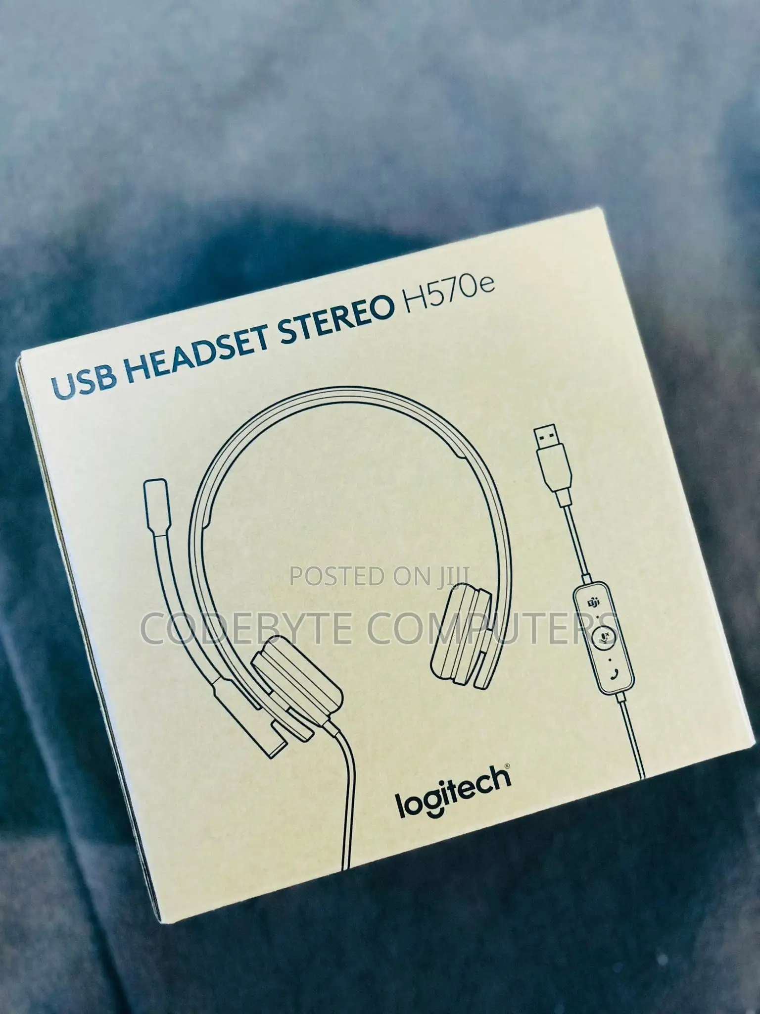 Logitech H570e Stereo USB-a Headset With Noise Cancelling Mic - Black