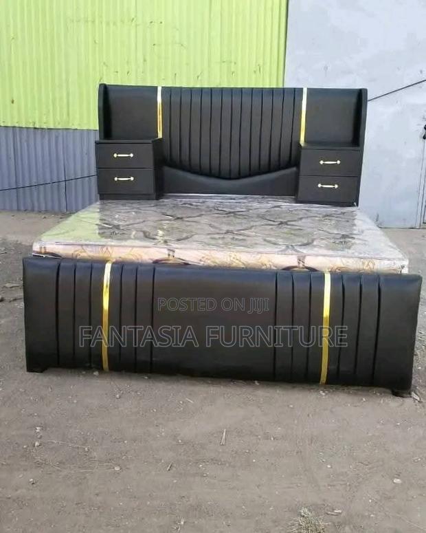5x6 Dark Grey Chester Bed + 2 Sidebed Boxes: Pay on Delivery