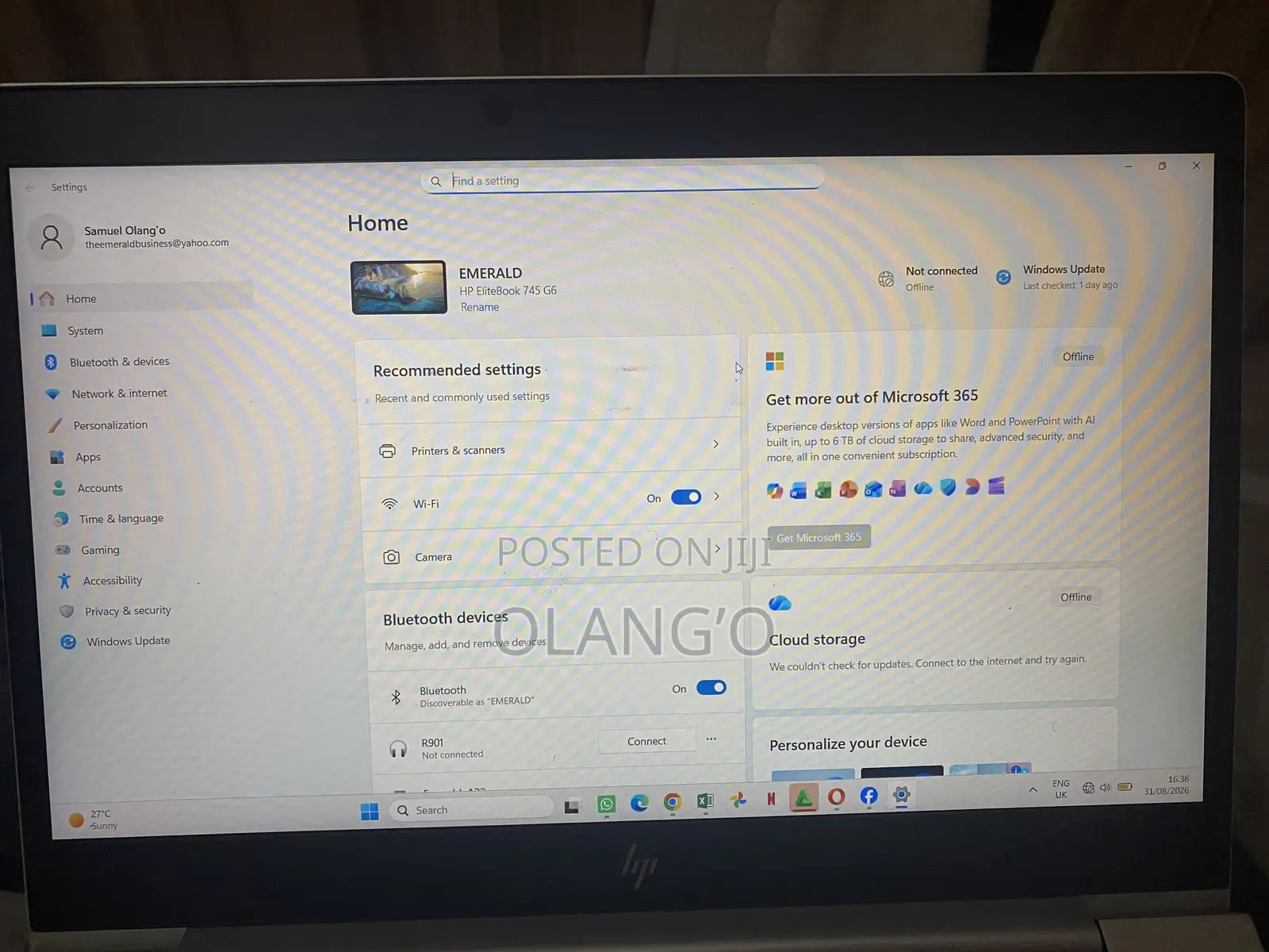 Laptop HP EliteBook 745 16GB AMD Ryzen 5 SSD 256GB