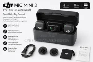 DJI Mic Mini 2 Wireless Microphone System for Phone Camera