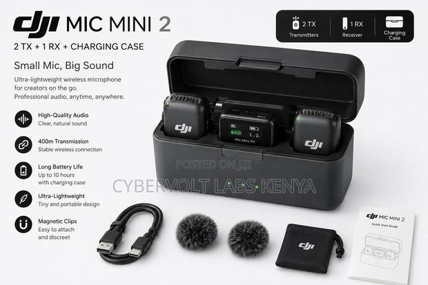 DJI Mic Mini 2 Wireless Microphone System for Phone Camera