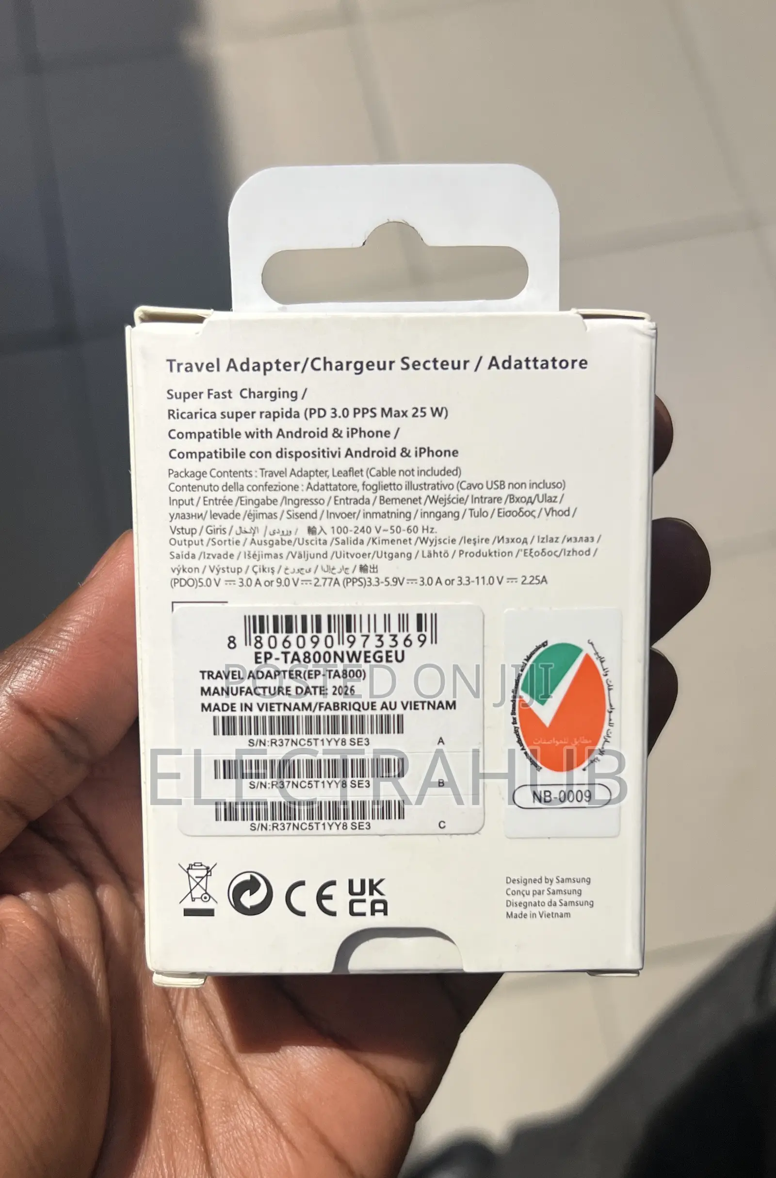 Samsung Galaxy 25W PD Adapter Brand New Sealed