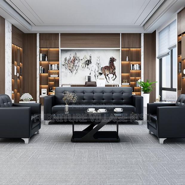 Office Sofa ;Black Office Sofa Set - thumbnail 10