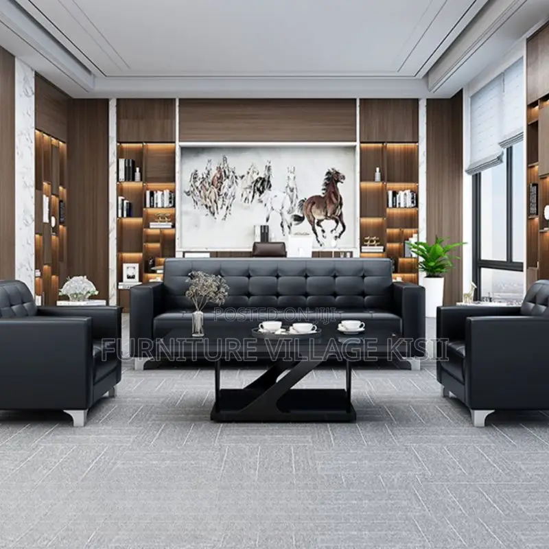 Office Sofa ;Black Office Sofa Set