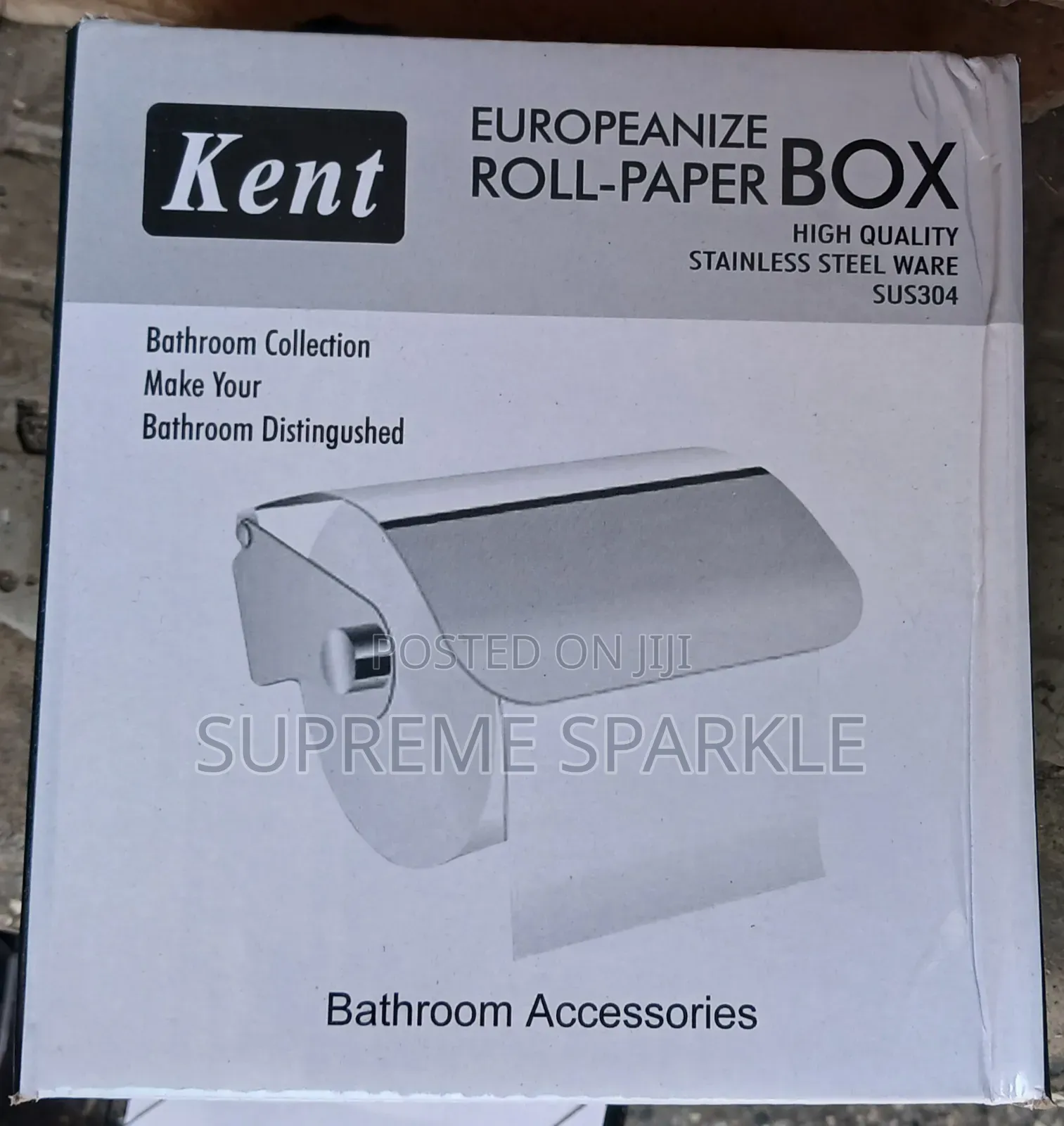 Kent Stainless Steel Covered Toilet Paper Holder