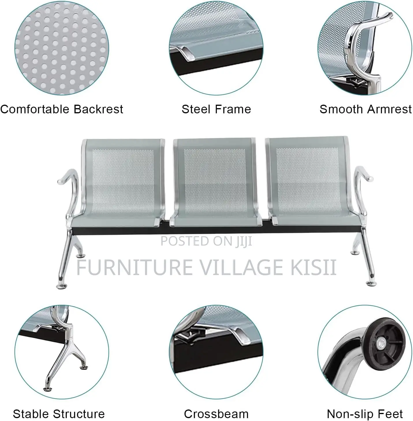 Office Bench; 3-Link Office Bench Design