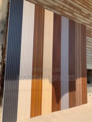 Premium Dark Brown Fluted Panels