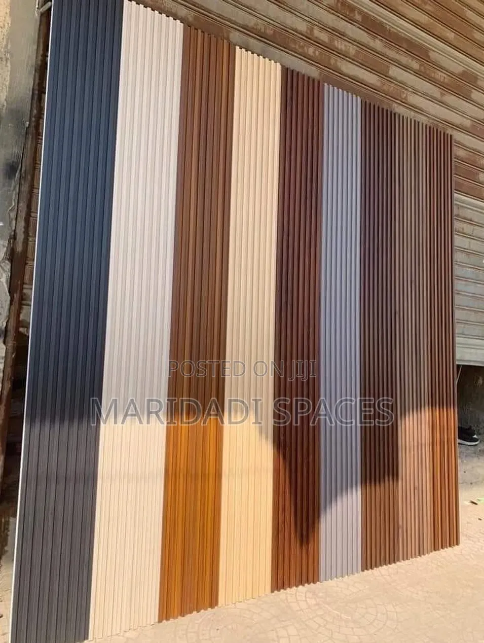Premium Dark Brown Fluted Panels