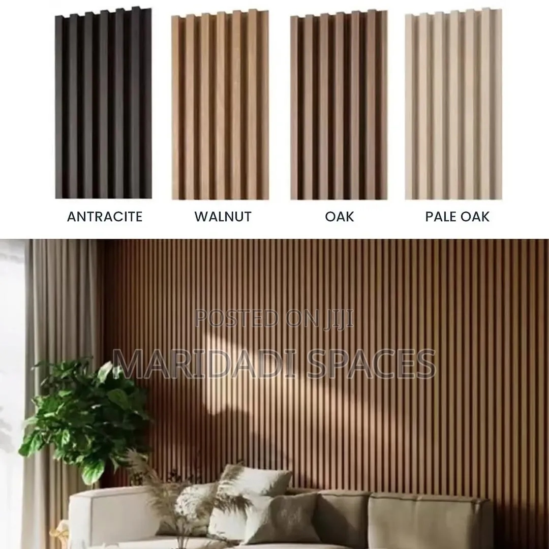 Premium Dark Brown Fluted Panels