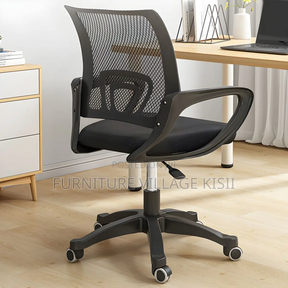 Office Chair ;Black Mesh Clerical Office Chair