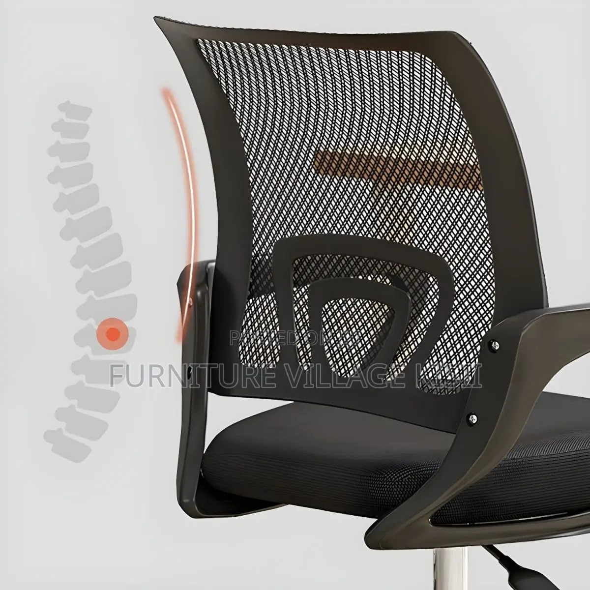 Office Chair ;Black Mesh Clerical Office Chair