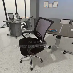 Office Chair ;Black Mesh Clerical Office Chair