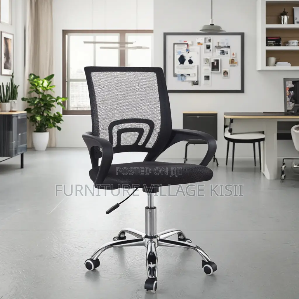 Office Chair ;Black Mesh Clerical Office Chair