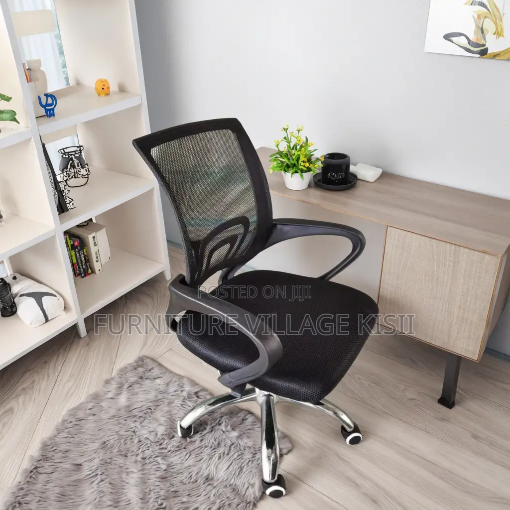 Office Chair ;Black Mesh Clerical Office Chair